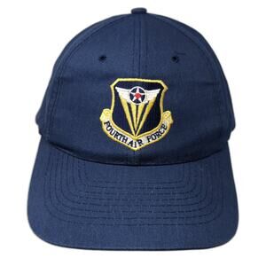 Fourth Air Force Snapback Cap Blue One Size Adjustable Embroidered Nissin
